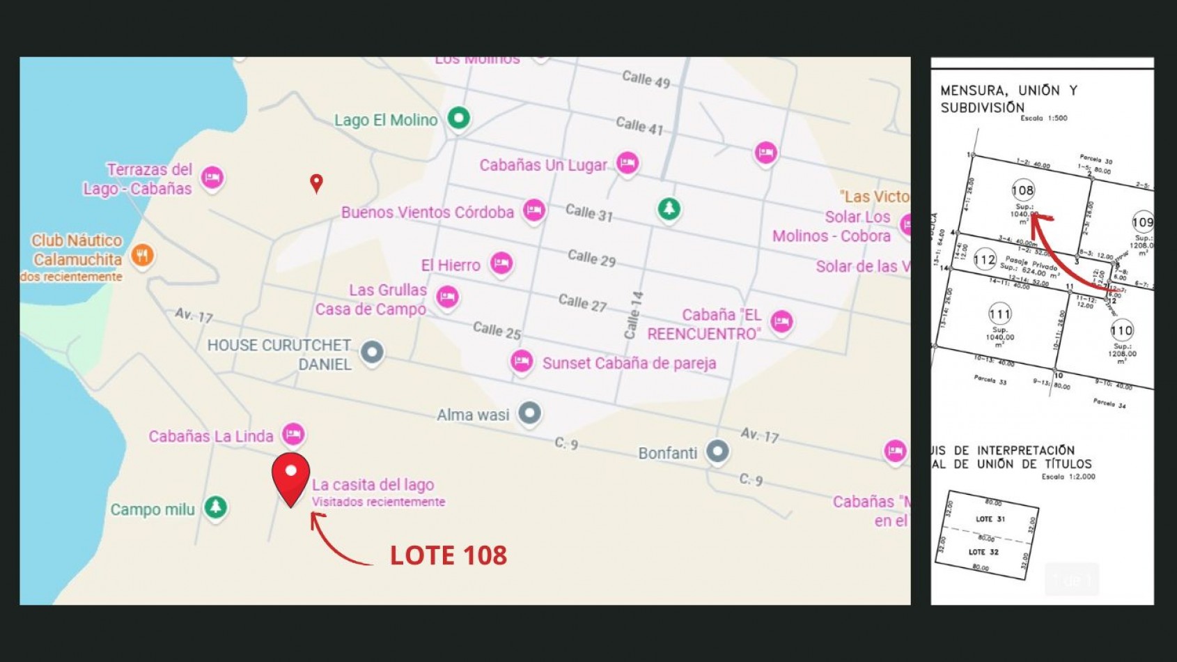 LOTE EN VILLA CIUDAD PARQUE PROXIMO AL LAGO LOS MOLINOS