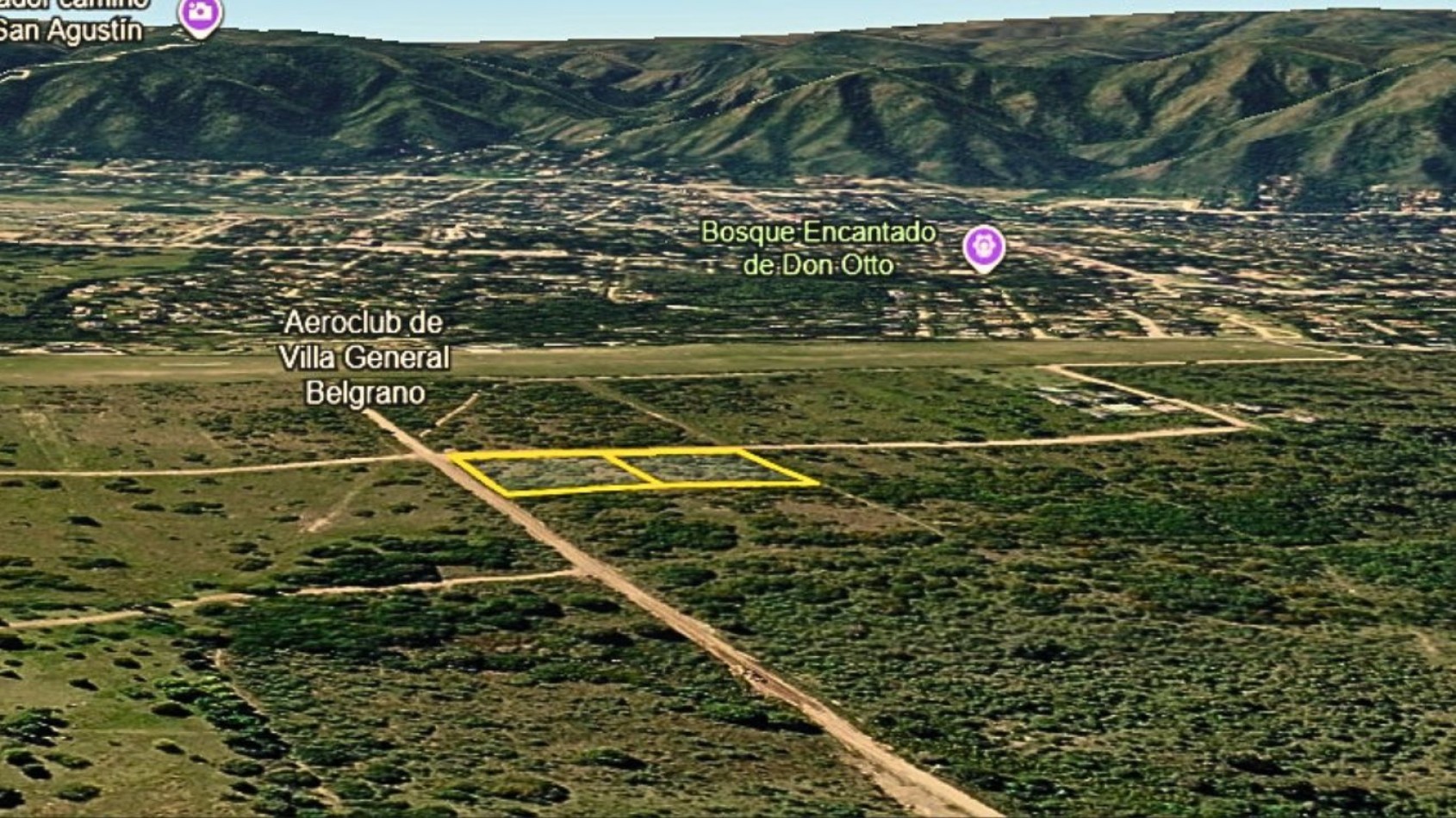 ¡Oportunidad en Villa General Belgrano! Dos lotes de 2000 m2 c/u con excelentes vistas a las sierras y a minutos del centro.